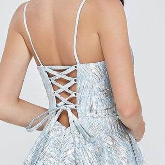 J'Adore Dresses J20024 Prom Dresses Sky size 12 - Picture 6 of 8